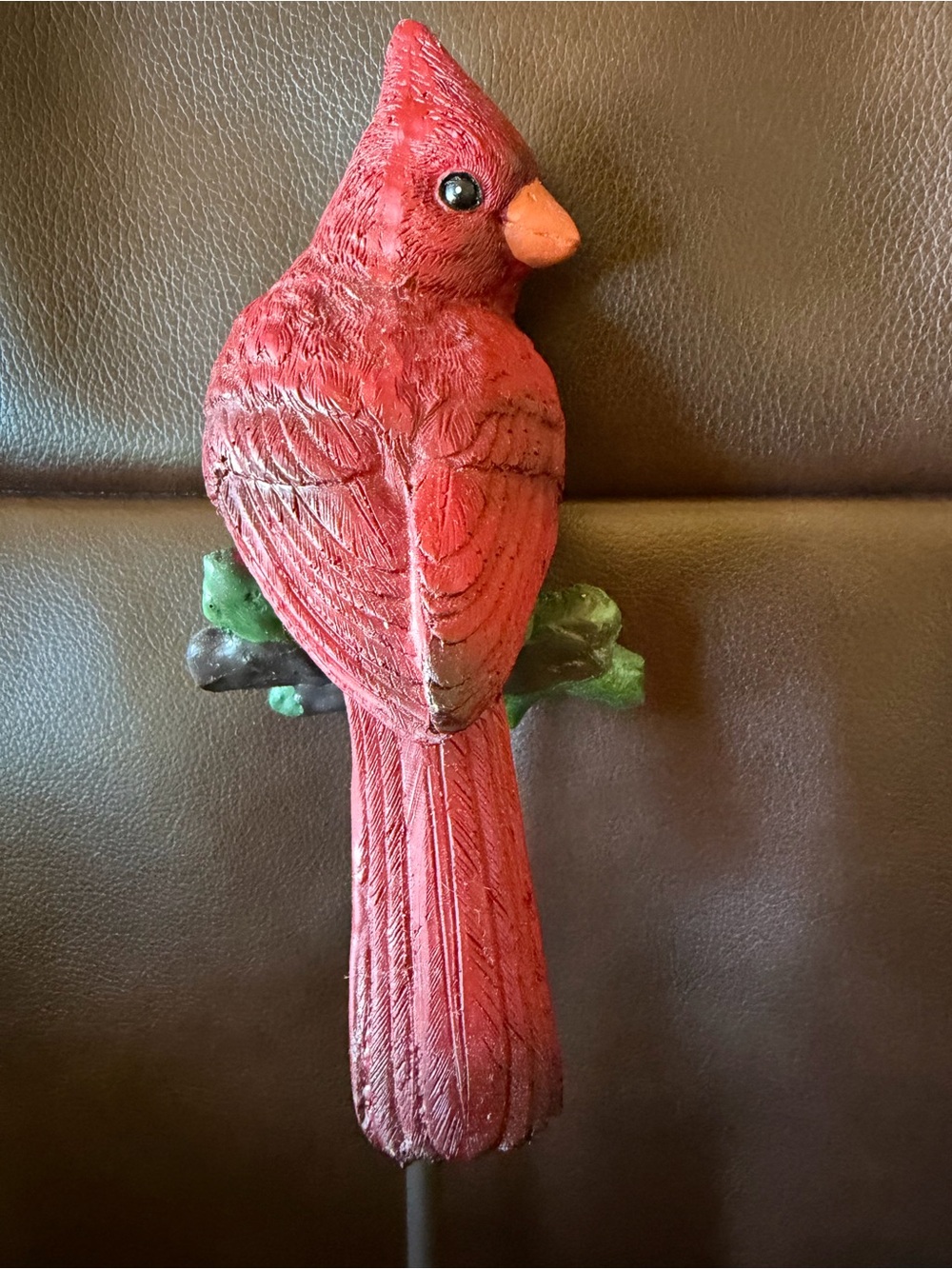 Red Cardinal Bird Decorative Perch 11”x2”-Stylish Table Accent NWT Retail $27.95 - Picture 5 of 8